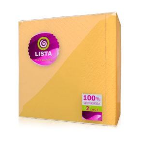 Нальчик — Салфетки «Lista DELUXE» интенсив желтые оптом.