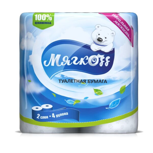 Нальчик — Туалетная бумага  «Мягкоff» белая оптом.